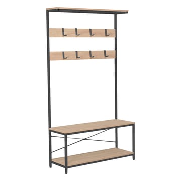 Hallhylla Hedvig 100x36x180 cm - ask/svart - Förvaring - Hylla - Hatthylla