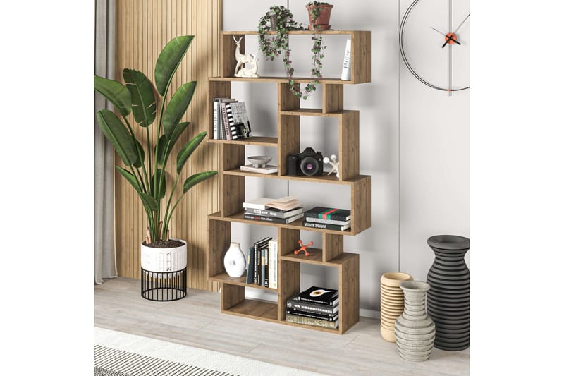 Hardy Bokhylla 96 cm i Valnöt - Brun - Förvaring - Hylla - Bokhylla