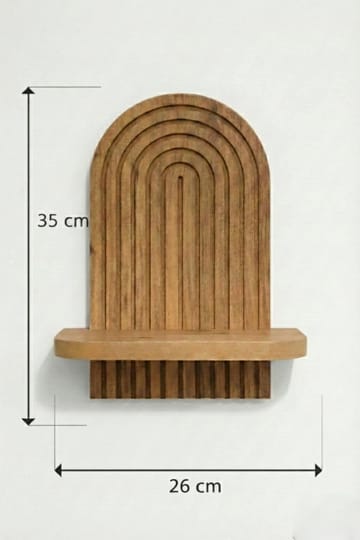 Hasina Vägghylla 26x35x13 cm - Ek - Förvaring - Hylla - Vägghylla