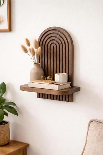 Hasina Vägghylla 26x35x13 cm - Wenge - Förvaring - Hylla - Vägghylla