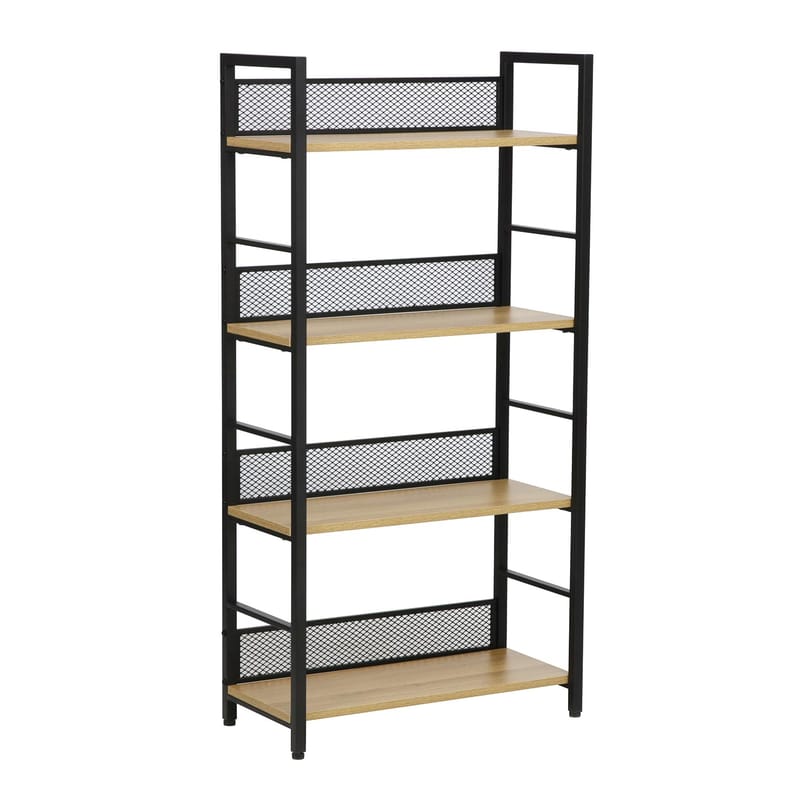 Hylla Hector ask/svart 60x28x121 cm, ask/svart