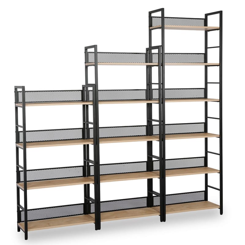Hylla Hector ask/svart 60x28x154 cm - ask/svart - Förvaring - Hylla - Hyllplan & hyllkonsol