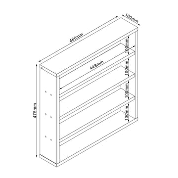 Hylla Lester Vit 48x10x47 cm - vit - Förvaring - Hylla - Vägghylla