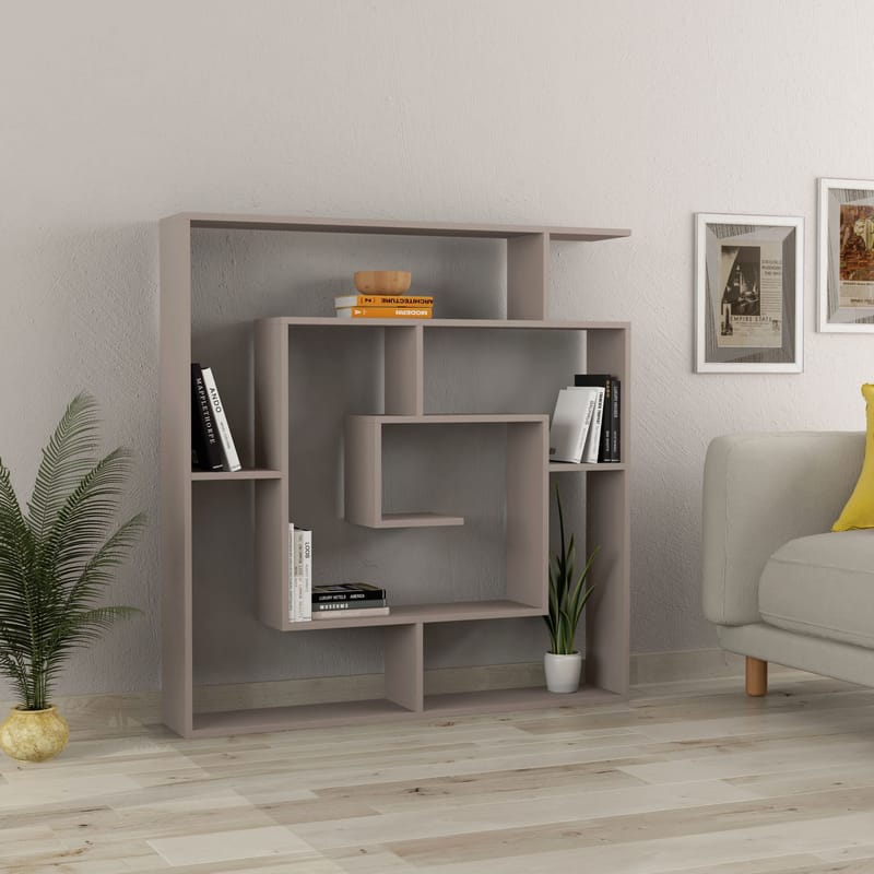 Labirent Bokhylla 125 cm - Light Mocha - Förvaring - Hylla - Bokhylla