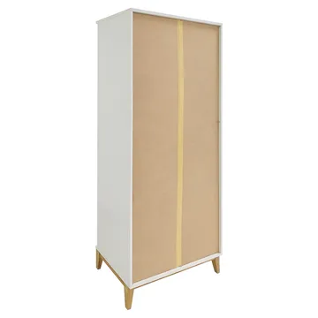 Pelle Bokhylla 80x191 cm - Vit/Wotan-ek - Förvaring - Hylla - Bokhylla
