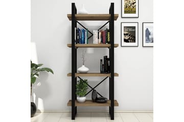 Puqa Bokhylla 66 cm i Valnöt - Brun - Förvaring - Hylla - Bokhylla