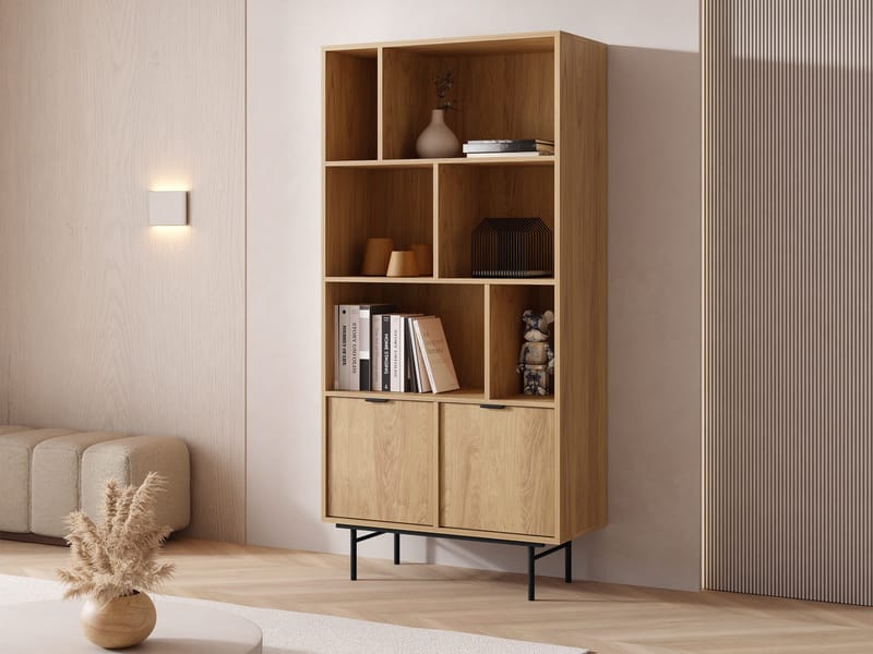 Rolden Bokhylla 90 cm i - Svart|Brun - Förvaring - Hylla - Bokhylla