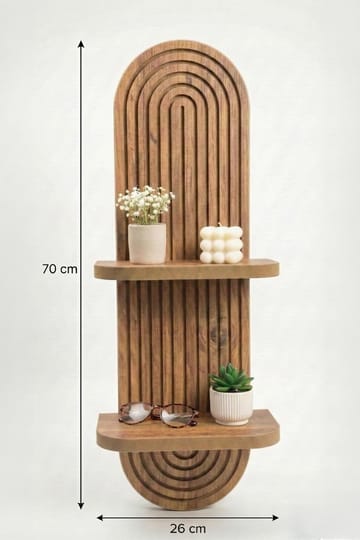 Savik Vägghylla 26x35x13 cm - Ek - Förvaring - Hylla - Vägghylla