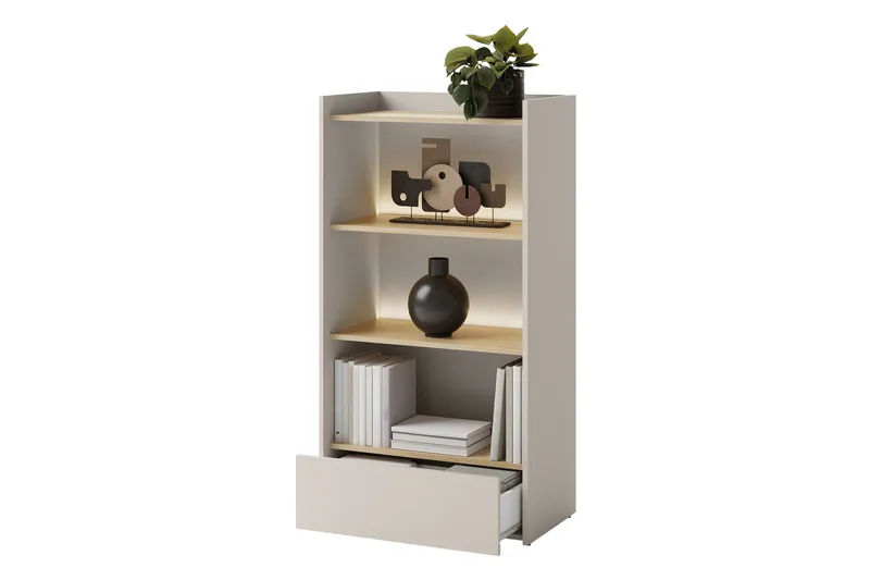 Sigmana Bokhylla 70 cm i Ek - Ljusbeige - Förvaring - Hylla - Bokhylla
