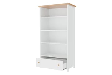 Storys Bokhylla 85 cm i Ek - Vit - Förvaring - Hylla - Bokhylla