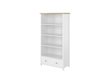 Storys Bokhylla 85 cm i Ek - Vit - F örvaring - Hylla - Bokhylla