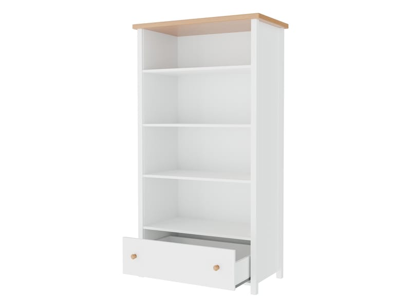 Storys bokhylla 85x162 cm - Beige, ek - Förvaring - Hylla - Bokhylla