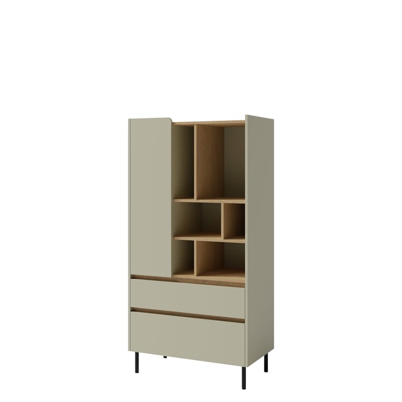 Travic Bokhylla 80 cm i Metall, Greige