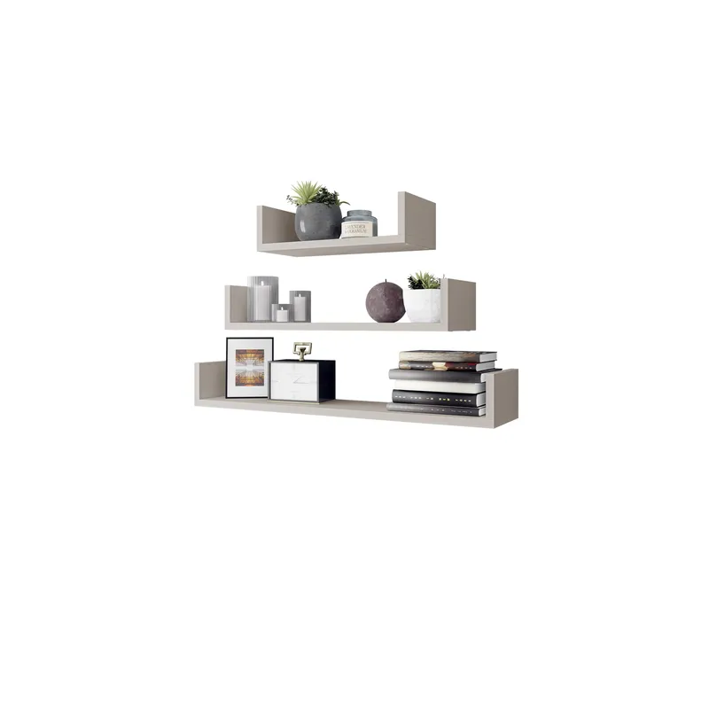 Triorana Vägghylla 80 cm - beige - Förvaring - Hylla - Vägghylla
