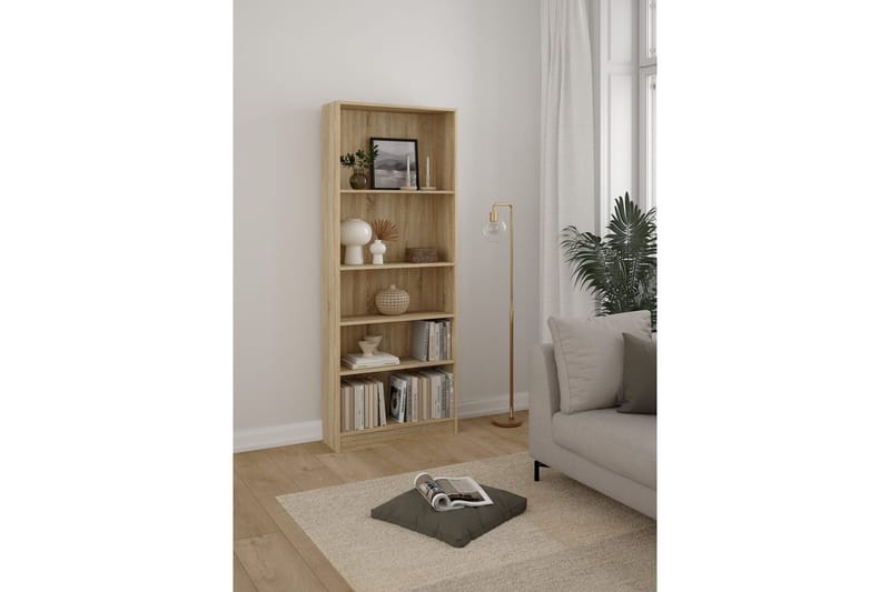 Trysil Bokhylla 79 cm i Ek - Beige - Förvaring - Hylla - Bokhylla