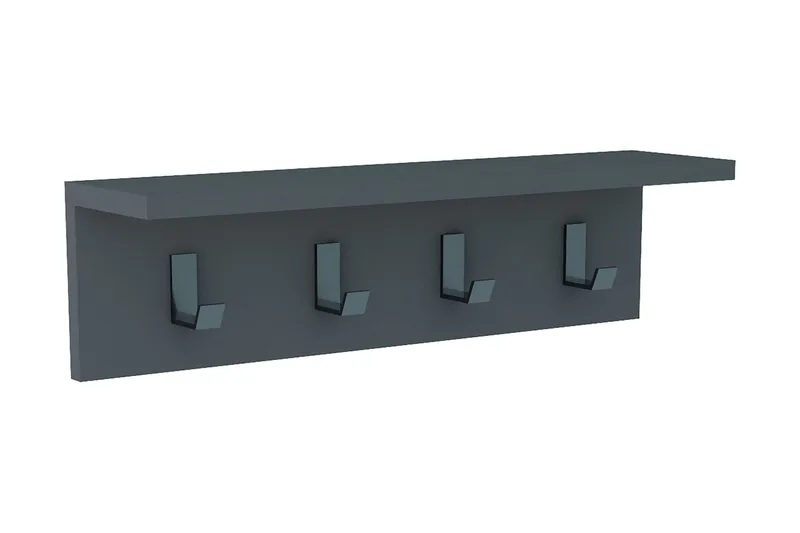 Casden Vägghylla 15 cm, Antracit