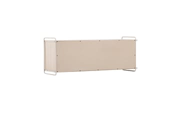 Paris Vägghylla 122x35 cm i Trä med Metallram - Vit - Förvaring - Hylla - Vägghylla