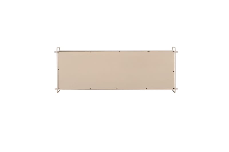 Paris Vägghylla 122x35 cm i Trä med Metallram - Vit - Förvaring - Hylla - Vägghylla