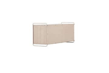 Paris Vägghylla 122x35 cm i Trä med Metallram - Vit - Förvaring - Hylla - Vägghylla