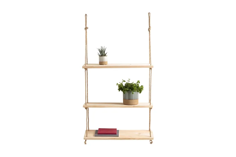 Pukkuri Vägghylla 40 cm - Brun - Förvaring - Hylla - Vägghylla