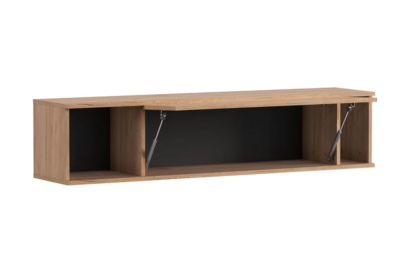 Querty Vägghylla 135x30x30 cm - Svart - Förvaring - Hylla - Vägghylla