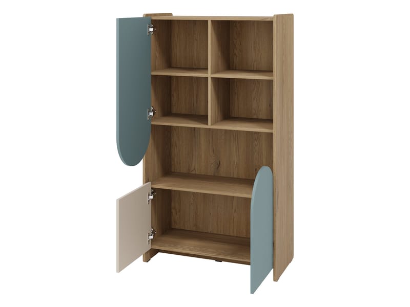 Zarek Bokhylla 84 cm i Ek - Rosa|Brun|Beige - Förvaring - Hylla - Bokhylla