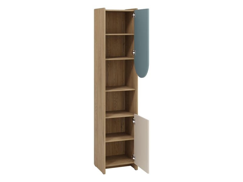 Zarek Smal Bokhylla 44 cm i Ek - Blå|Brun|Beige - Förvaring - Hylla - Bokhylla