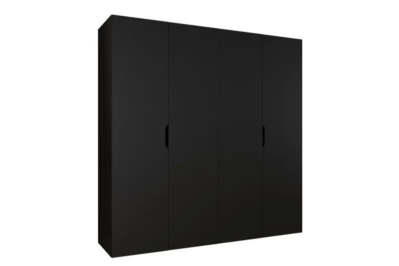 Abano Garderob 52x202 cm - Svart - Förvaring - Klädförvaring - Garderob & garderobssystem