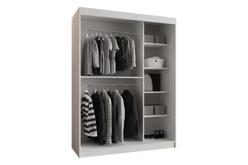 Amira Garderob m. Spegel 150x200 cm - Beige - Förvaring - Klädförvaring - Garderob & garderobssystem