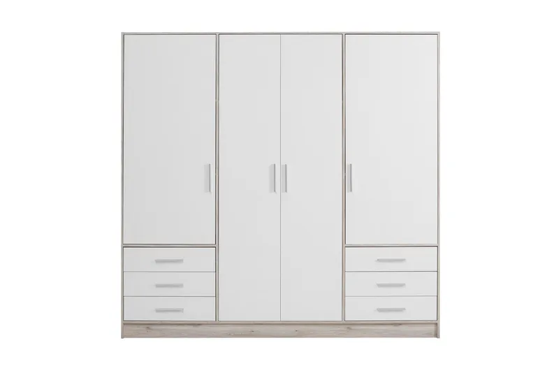 Ashgate Garderob 207 cm, Brun/Vit