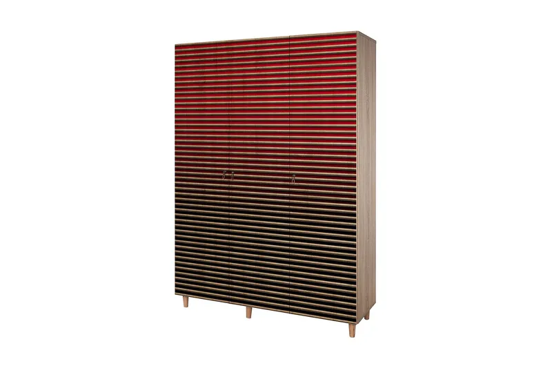 Brokind Garderob 135 cm - Brun - Förvaring - Klädförvaring - Garderob & garderobssystem