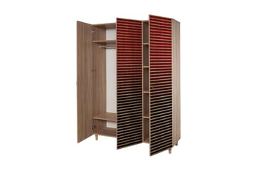 Brokind Garderob 135 cm - Brun - Förvaring - Klädförvaring - Garderob & garderobssystem