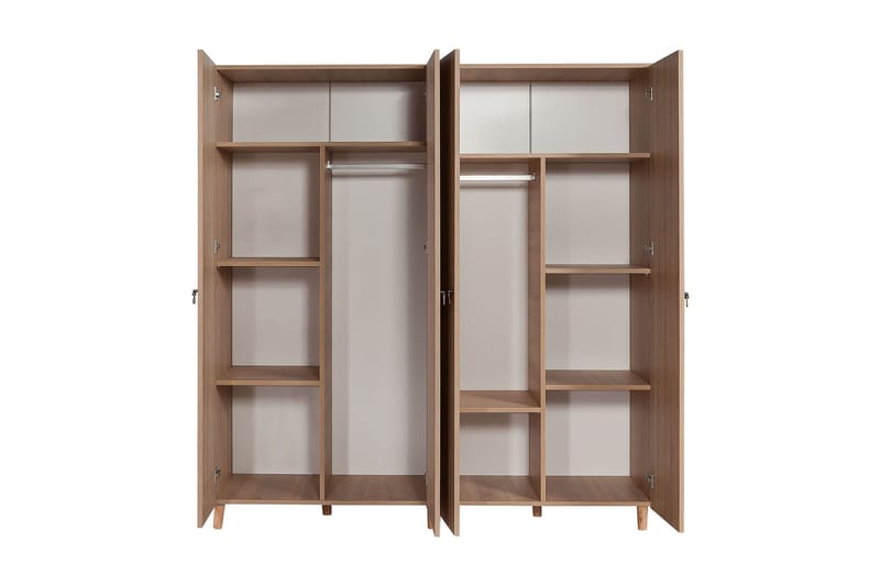 Brokind Garderob 180 cm - Brun/Orange - Förvaring - Klädförvaring - Garderob & garderobssystem