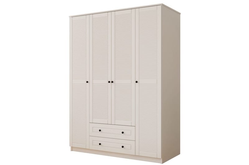 Ceyras Garderob 140x210 cm - Matt Vit - Förvaring - Klädförvaring - Garderob & garderobssystem