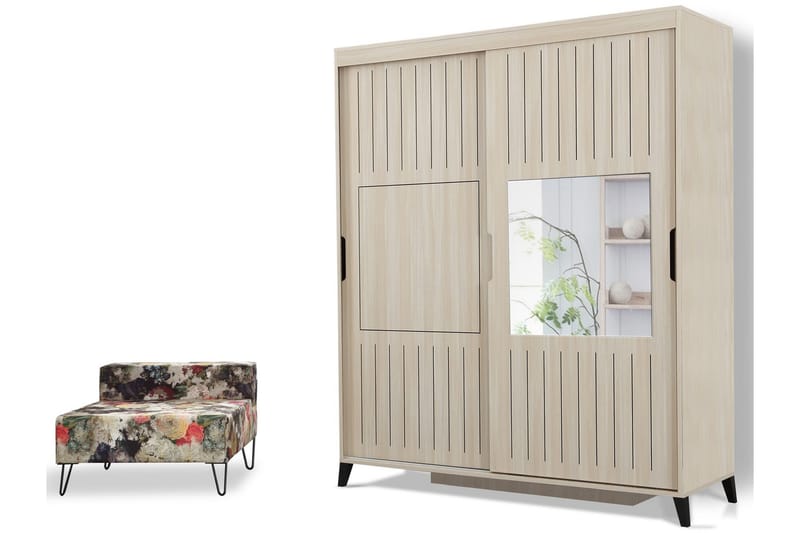 Comfortale Garderob 160 - Ljus Trä - Förvaring - Klädförvaring - Garderob & garderobssystem