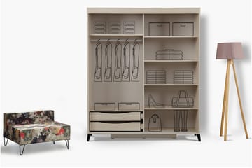 Comfortale Garderob 170 - Ljus Trä - Förvaring - Klädförvaring - Garderob & garderobssystem
