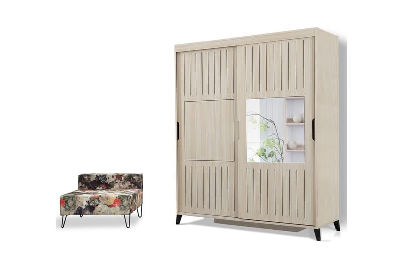 Comfortale Garderob 180 - Ljus Trä - Förvaring - Klädförvaring - Garderob & garderobssystem