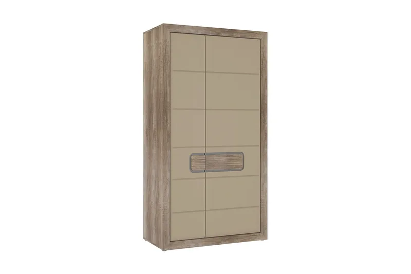 Corlius Garderob 55x109 cm - Beige/Brun - Förvaring - Klädförvaring - Garderob & garderobssystem