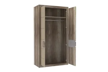 Corlius Garderob 55x109 cm - Beige/Brun - Förvaring - Klädförvaring - Garderob & garderobssystem