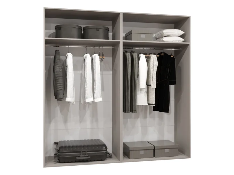 Eikra Garderob 200 cm - cashmere - Förvaring - Klädförvaring - Garderob & garderobssystem