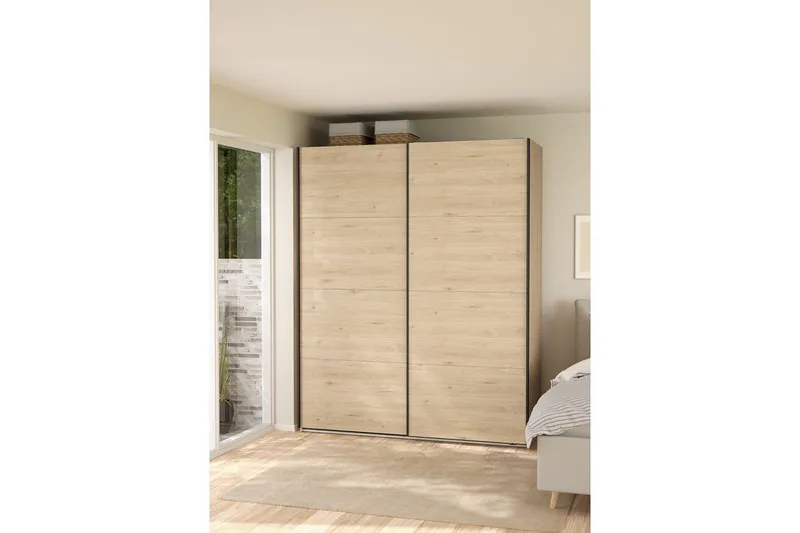 Elvos Garderob 179x220 cm - Natur - Förvaring - Klädförvaring - Garderob & garderobssystem