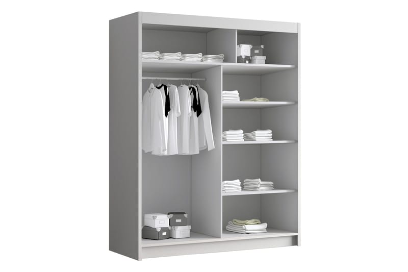 Emet Garderob 150x200 cm - Beige - Förvaring - Klädförvaring - Garderob & garderobssystem