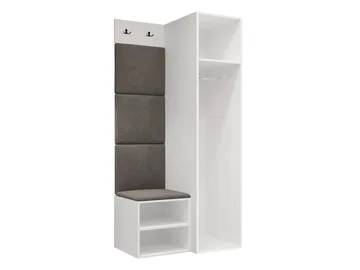 Farosa Hallmöbelset 82x191 cm - Valnöt + Manila 35 - Förvaring - Klädförvaring - Garderob & garderobssystem - Klädskåp & fristående garderob