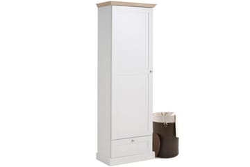 Dareia Garderob 60 cm - Vit/Brun - Förvaring - Klädförvaring - Garderob & garderobssystem - Klädskåp & fristående garderob