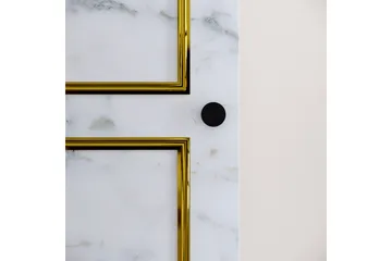 Elesham Garderob 50x42 - Vit/Svart/Guld - Förvaring - Klädförvaring - Garderob & garderobssystem - Klädskåp & fristående garderob