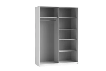Lecia Garderob 150x210 cm - Vit - Förvaring - Klädförvaring - Garderob & garderobssystem - Klädskåp & fristående garderob