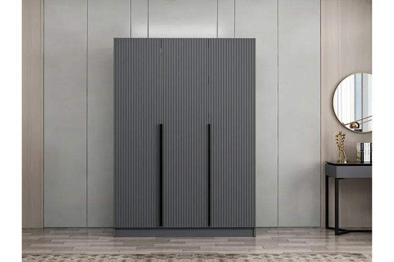 Fruitland Garderob 135 cm - Antracit - Förvaring - Klädförvaring - Garderob & garderobssystem