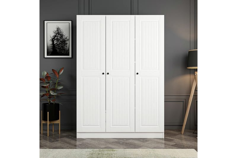 Fruitland Garderob 135 cm - Cream - Förvaring - Klädförvaring - Garderob & garderobssystem