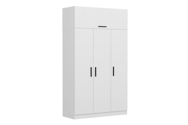 Fruitland Garderob 135 cm - Vit - Förvaring - Klädförvaring - Garderob & garderobssystem