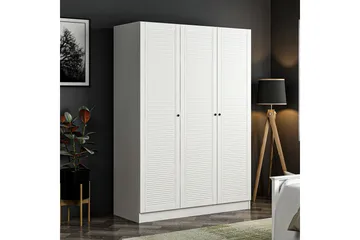 Fruitland Garderob 135 cm - Vit - Förvaring - Klädförvaring - Garderob & garderobssystem